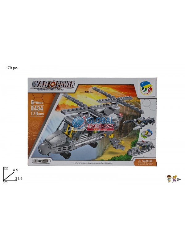 COSTRUZIONI VEICOLO MILITARE 3in1 179pz