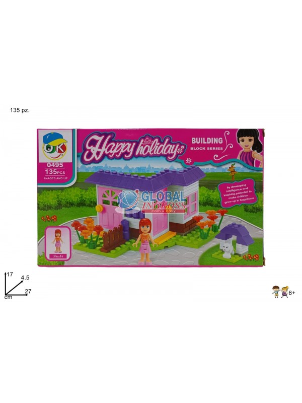 COSTRUZIONI CASETTA BIMBA 135pz