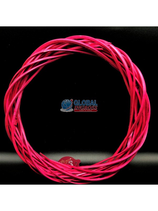 GHIRLANDA LEGNO ROSSO 30cm