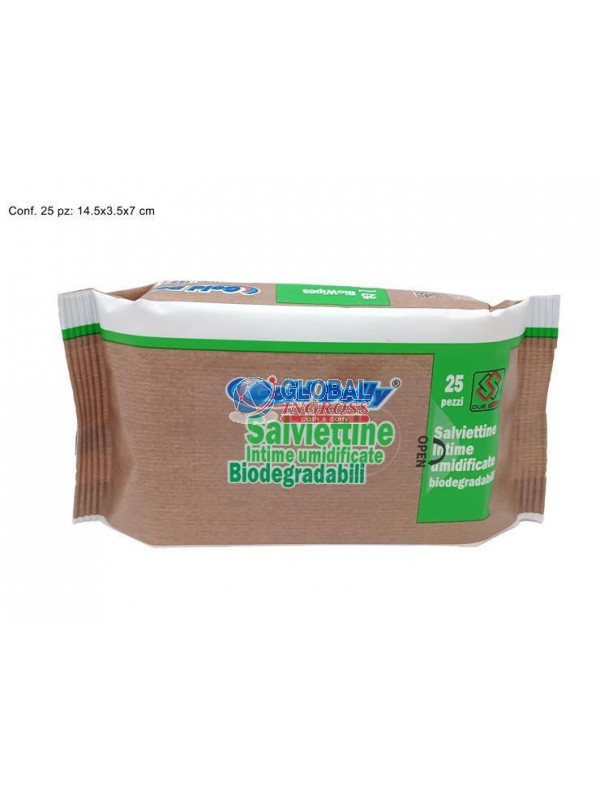 SALVIETTINE INTIME BIODEGRADABILI 25pz