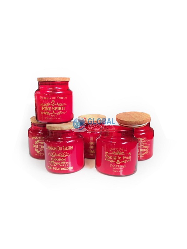 CANDELA BARATTOLO C/TAPPO LEGNO 500gr