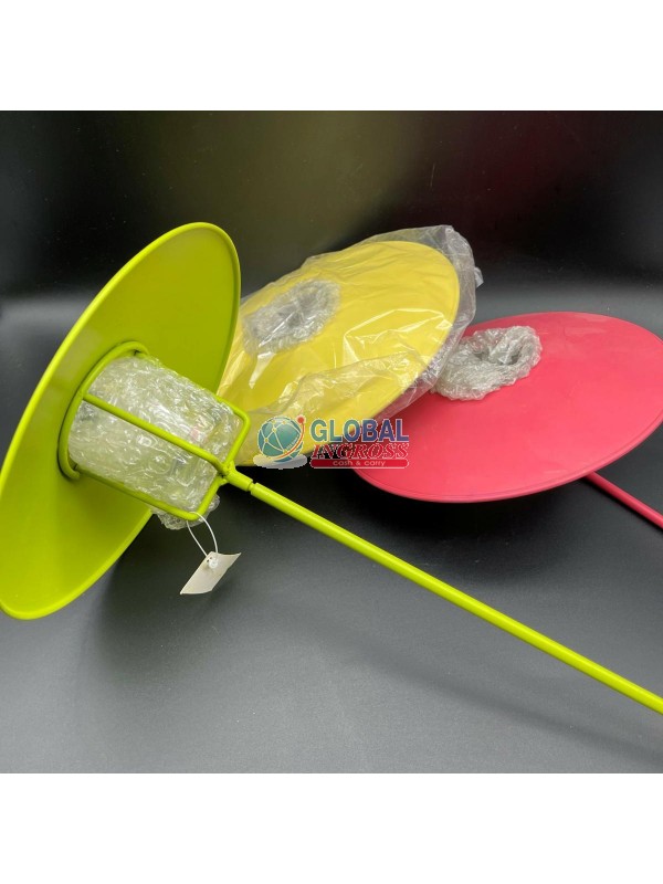 LANTERNA TONDA METALLO E VETRO