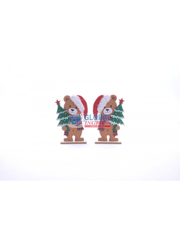DECORAZIONE ORSETTO IN PANNOLENCI 26cm