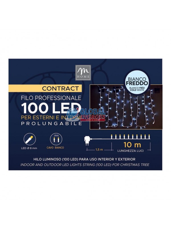 MINILED ESTERNO 100 PROLUNGABILE BIANCO FREDDO