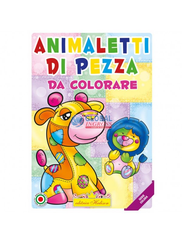 LIBRO COLORA ANIMALI DIPEZZA