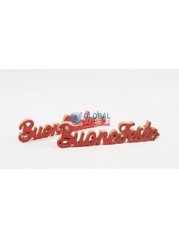 SCRITTA DECORAZIONE LEGNO 40cm