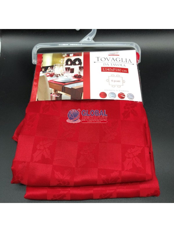 TOVAGLIA ROSSA AGRIFOGLIO 140x180