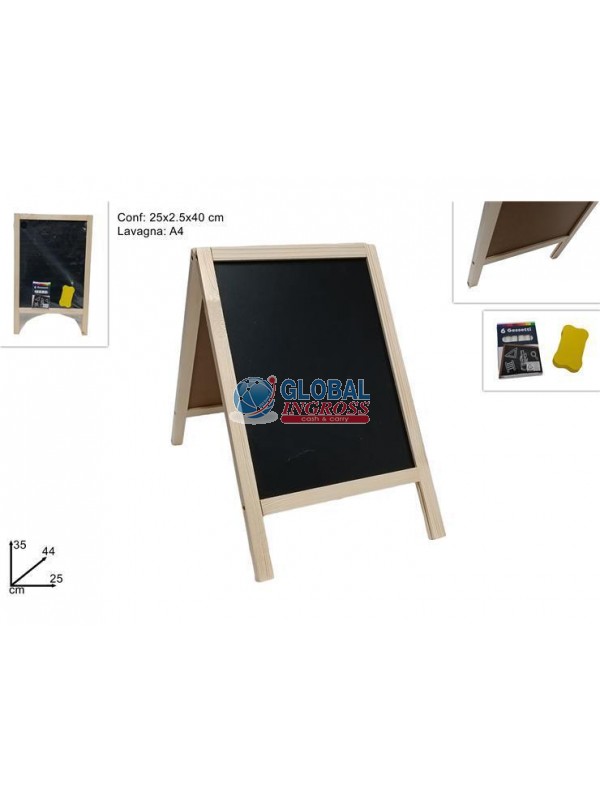 LAVAGNA DOPPIA 40x25cm C/6 GESSETTI