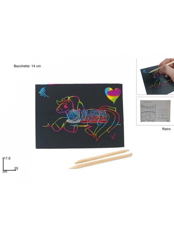 SCRATCH BOOK 17x25 50ff+ 2 BACCHETTE