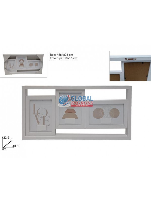 P/FOTO BIANCO 3 POSTI 10x15