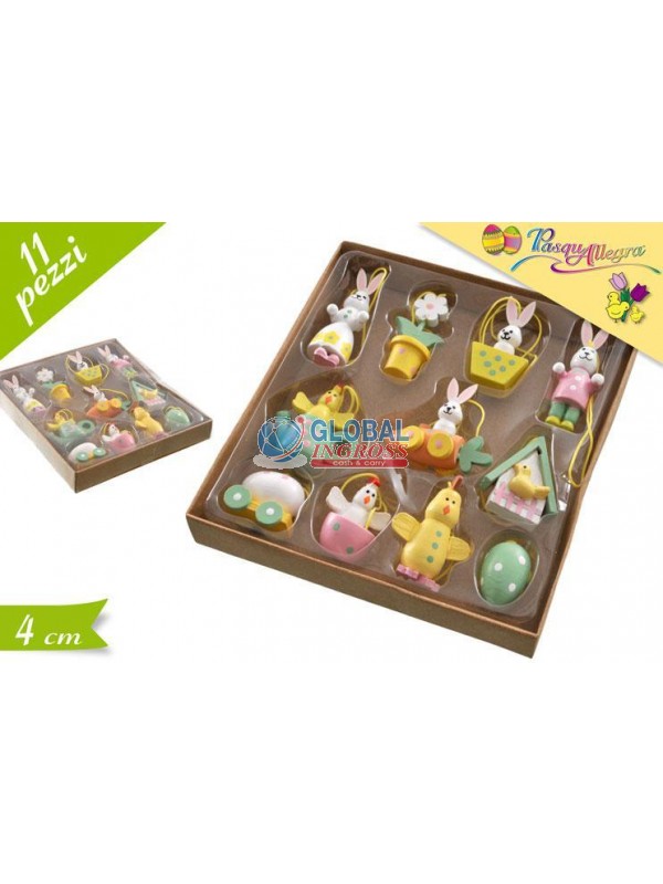 DECORAZIONI PASQUA IN BOX 11pz