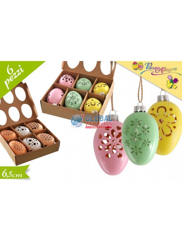 UOVA INTAGLIATE 6pz ASS. IN BOX