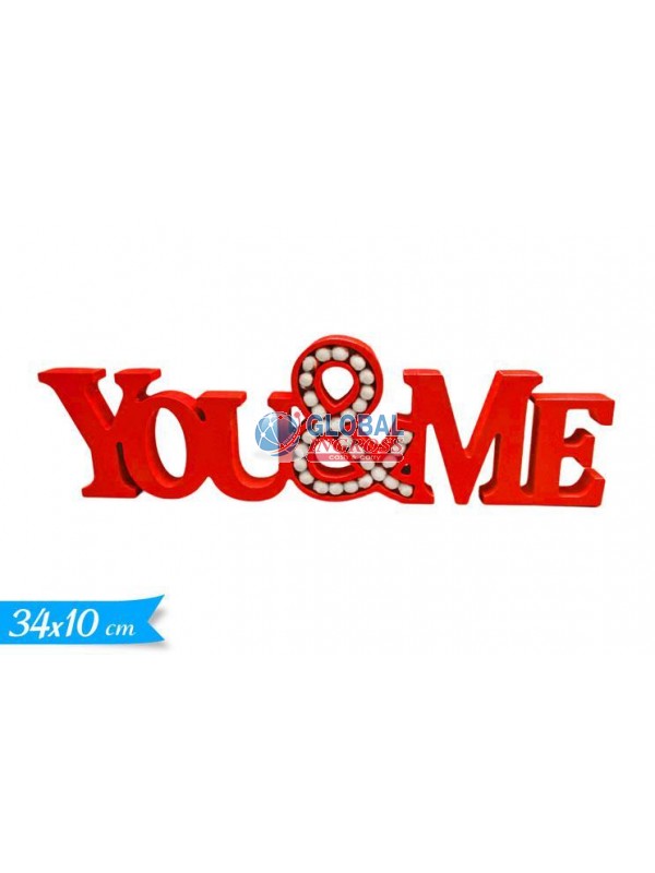 SCRITTA YOU & ME 34x10