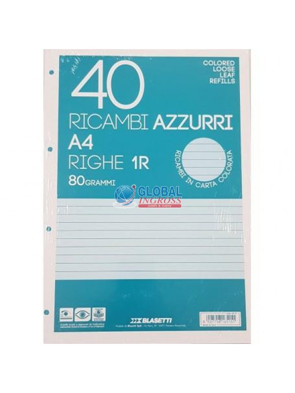 RICAMBI A4 COL.AZZURRO 1 RIGO