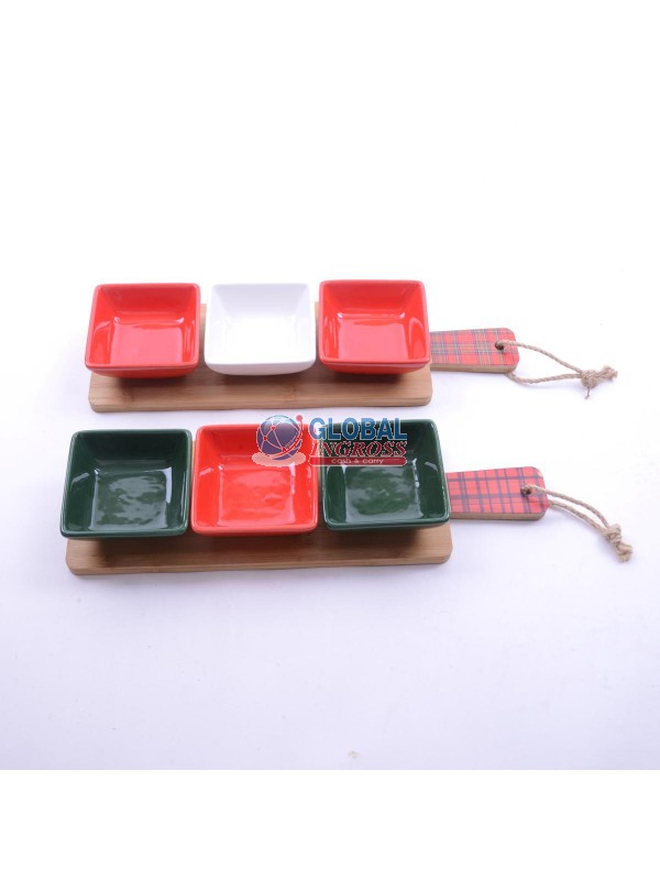 SET APERITIVO BASE IN BAMBU' C/4 CIOTOLE