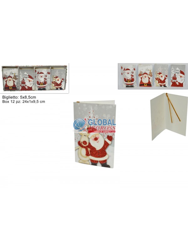 BIGLIETTINI NATALE 12pzIN BOX