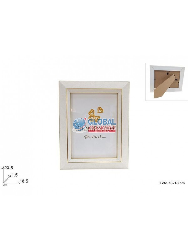 CORNICE MARMORIZZATO BIANCO 13x18