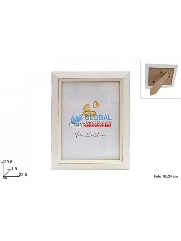 CORNICE MARMORIZZATO BIANCO 18x24