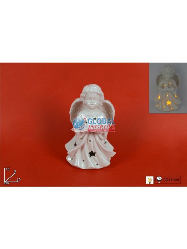 ANGELO CERAMICA BIANCA C/LIBRO C/LUCE