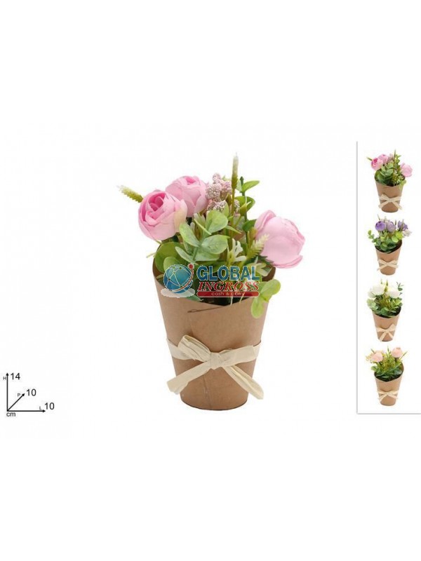 PIANTINA ROSE C/CARTONCINO COL.ASS.