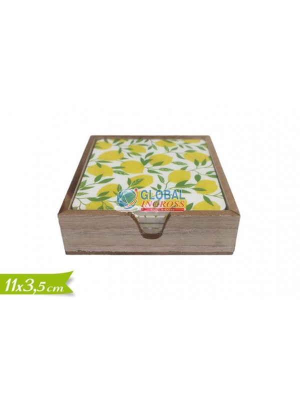 SOTTOBICCHIERI LIMONI C/CONTENITORE