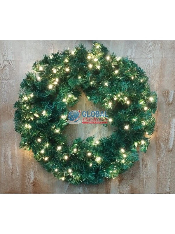 DIETROPORTA VERDE C/100LED D.60 PE+PVC