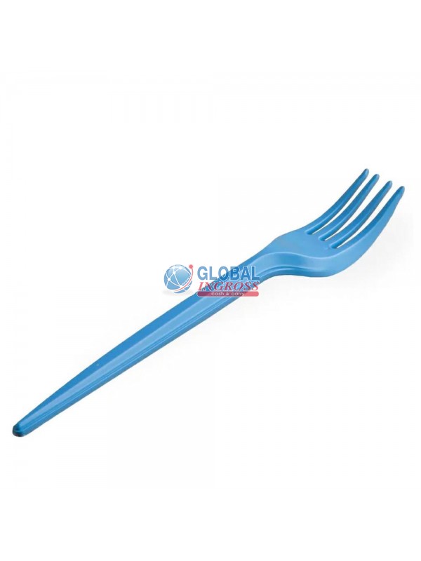 FORCHETTE BIOPLASTICA AZZURRO 15pz