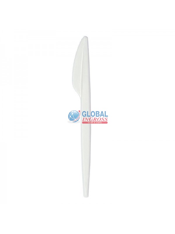 COLTELLI BIOPLASTICA BIANCHI 15pz