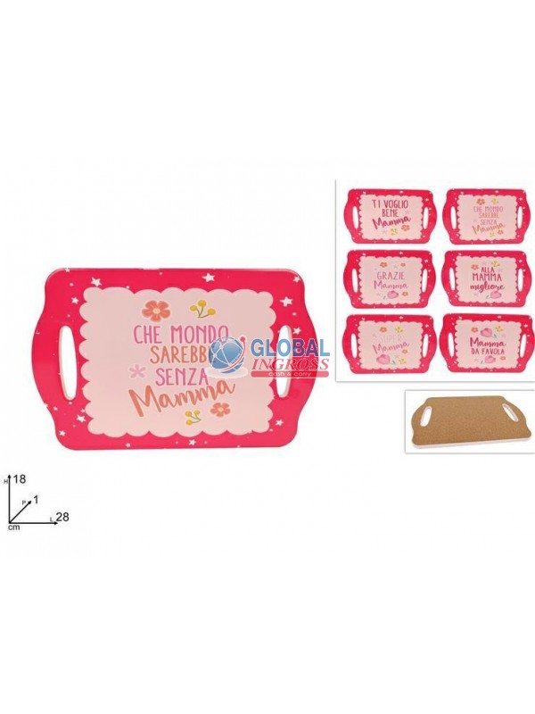 SOTTOPENTOLA TAGLIERE MAMMA 18x28cm BASE SUGHERO