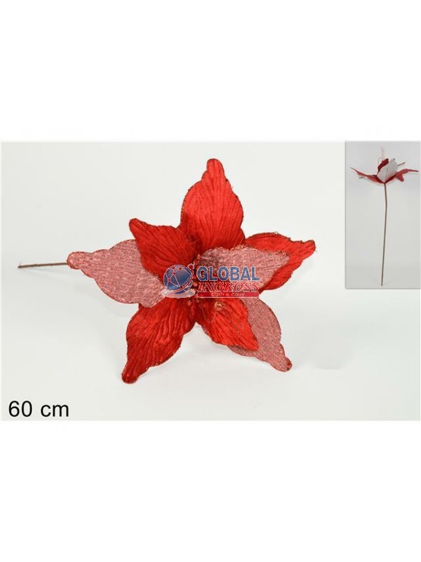 FIORE STELLA ROSSO 60cm