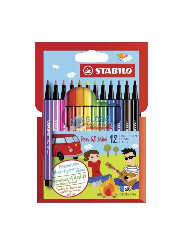 STABILO PEN68 MINI 12 colori