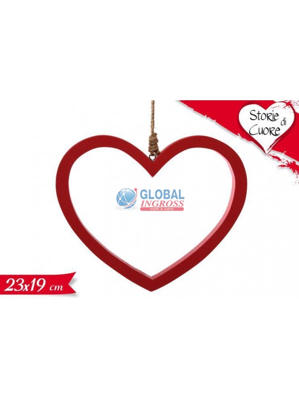 PENDAGLIO CUORE C/CORDA23x19