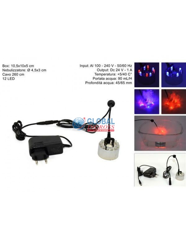 NEBULIZZATORE C/LED MULTICOLOR