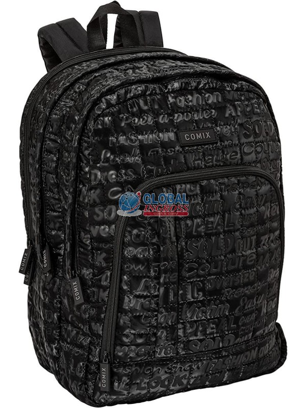 ZAINO COMIX ORGANIZZATOSPECIAL QUILTED BLACK