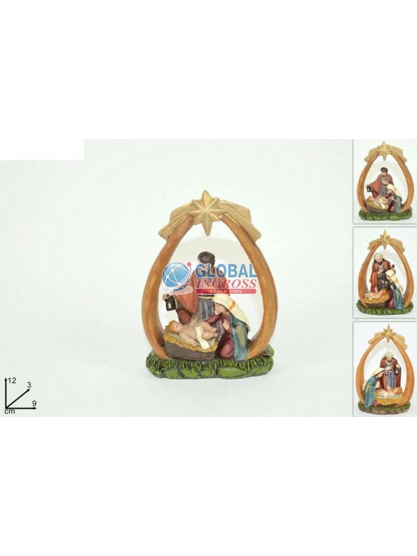 GRUPPO NATIVITA' C/STELLA COMETA 12cm