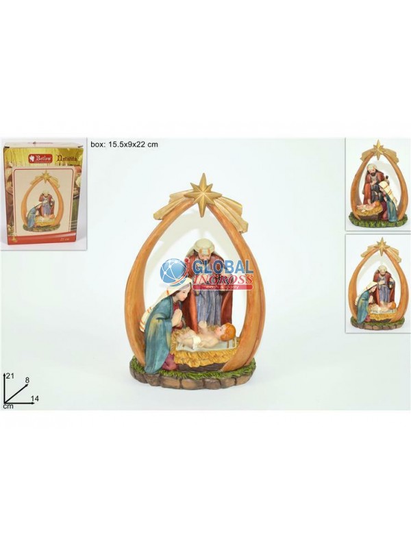 NATIVITA' C/STELLA 21cm
