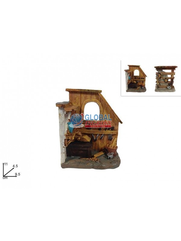 AMBIENTAZIONE PRESEPE RESINA 11cm ASS.