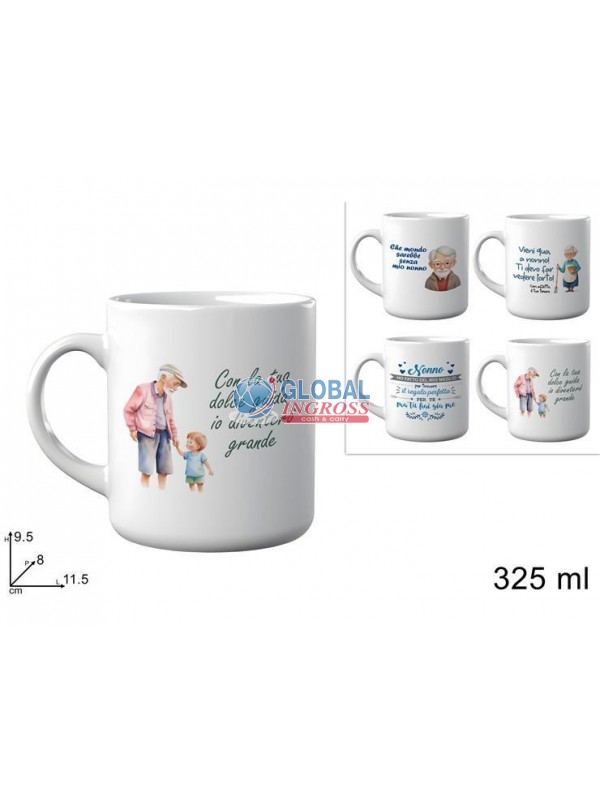 TAZZA NONNO 325ml ASS. IN BOX