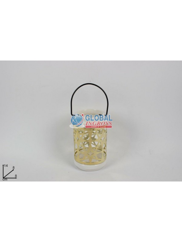 LANTERNA C/STELLE ORO 14cm