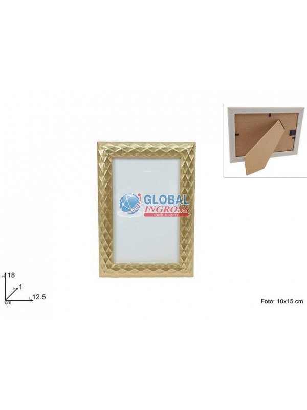 CORNICE FANTASIA ROMBI ORO 10x15