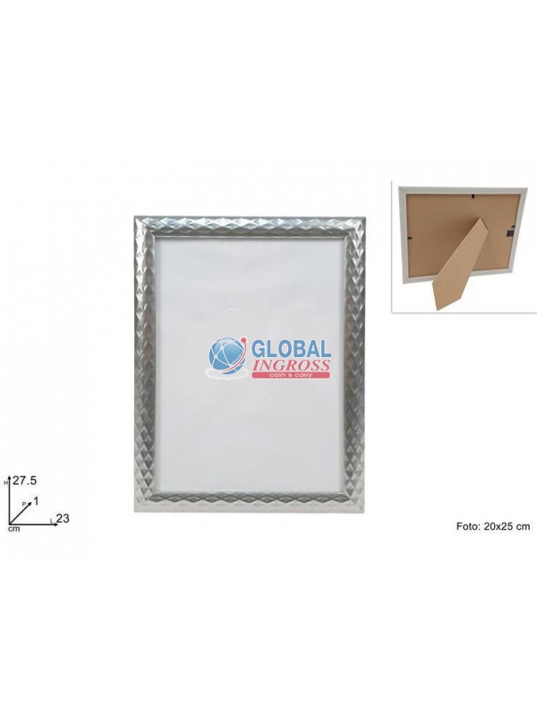 CORNICE FANTASIA ROMBI SILVER 20x25