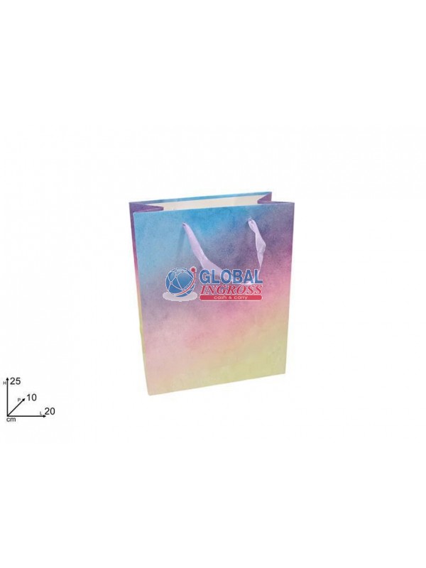 SHOPPER ARCOBALENO GLITTER 20x25