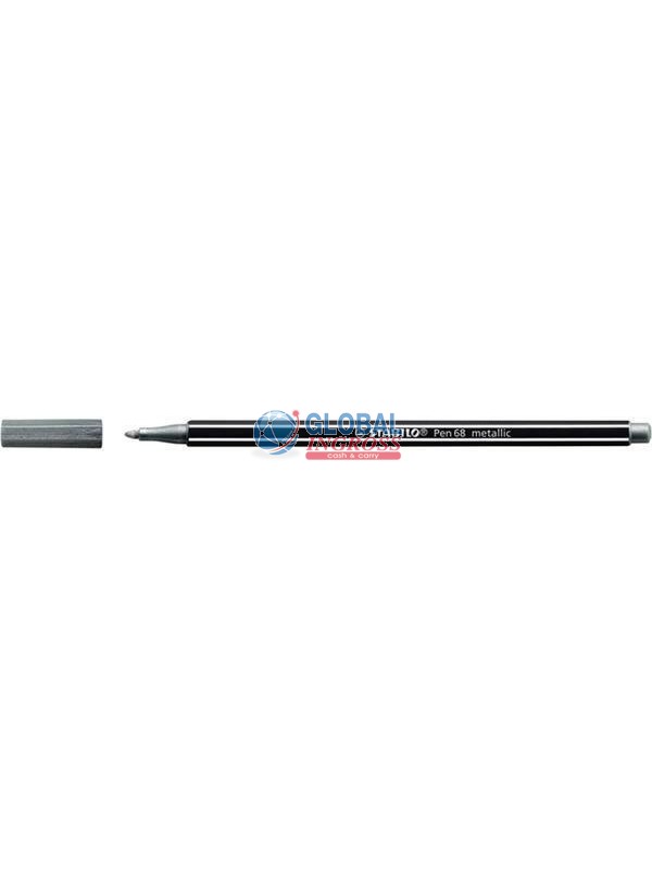 STABILO PEN 68 METAL ARGENTO