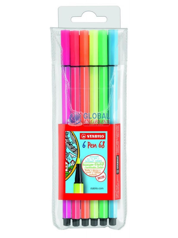 STABILO PEN68 6 colori NEON