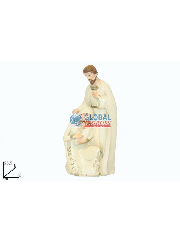 NATIVITA' ABITI TIPO JUTA BIANCO 25cm