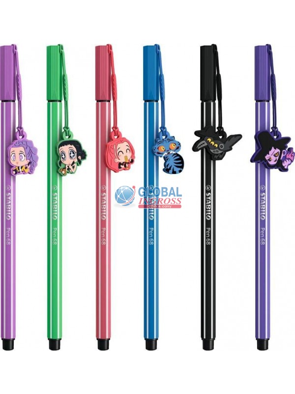 STABILO K-POP PEN 68 C/CHARM COLORI ASSORTITI DEMON HUNTERS