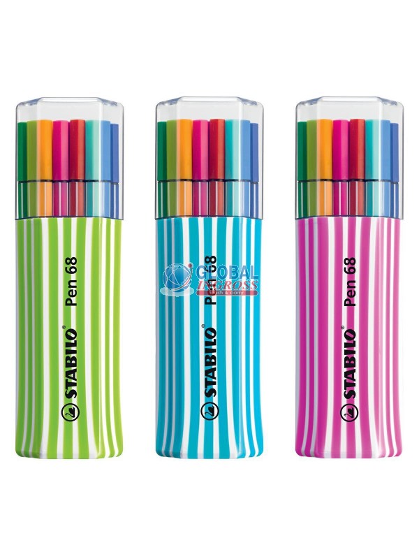 STABILO PEN68 15 coloriIN TUBO