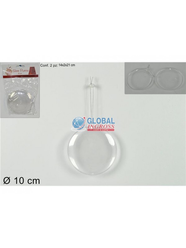 SFERA PLASTICA PIATTA 10cm