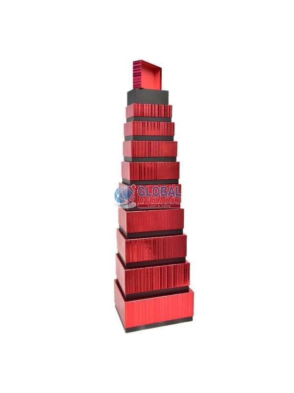 SCATOLA RED/BLACK 26x18H.11