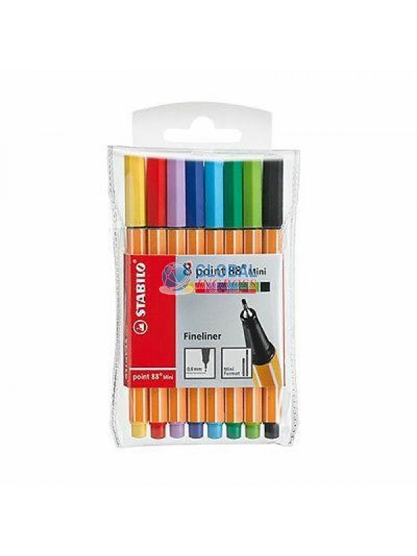 STABILO POINT88 MINI 8 colori